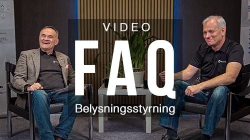 Peter och Sonny pratar belysningsstyrning i flera videos